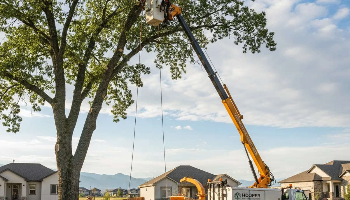 Professional tree removal service in Ogden UT with trained arborists safely cutting large trees